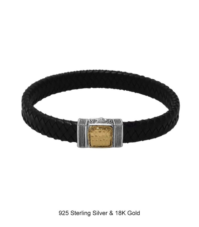 18KT Bali Leather Bracelet