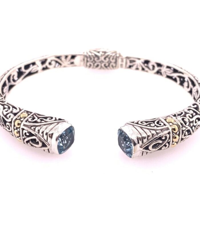 18KT Bali BT Tribal Ribbon Bangle