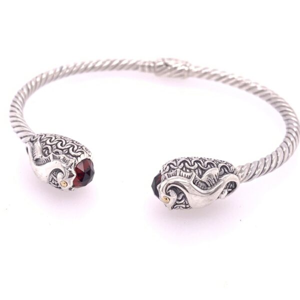18KT Bali Garnet Seahorse Bng