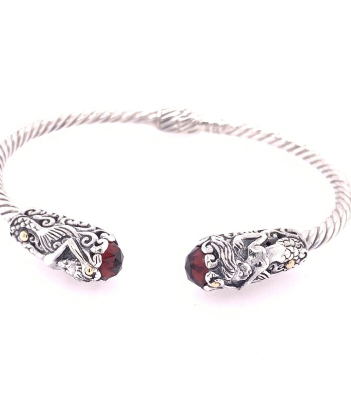 18KT Bali Mermaid Garnet Bng