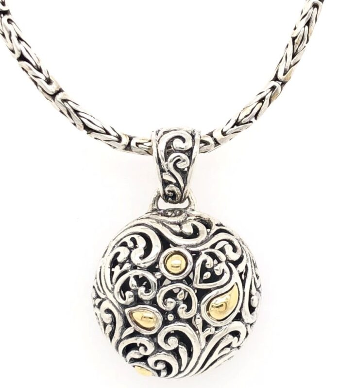 SS/18KT Scaly Twist Royal Bali Pnd