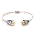 18KT Bali Wrap Leaf Cable Brac