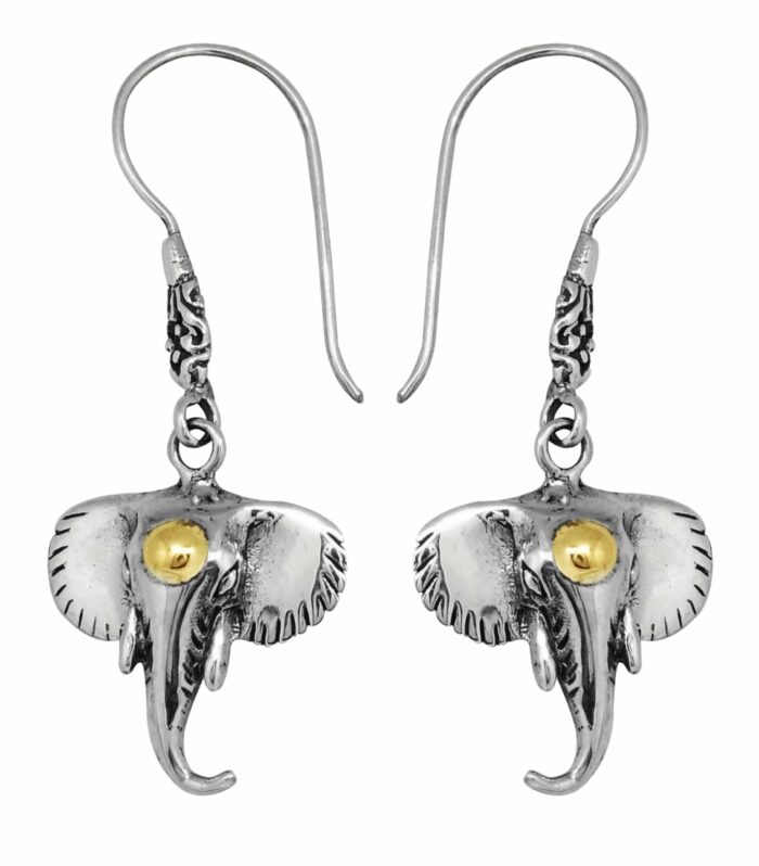 18KT Bali Elephant Leverback Ear