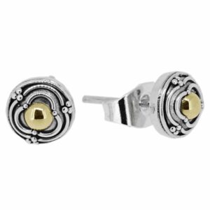 18KT Bali Dbl Line Halo Ear