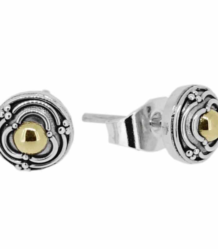 18KT Bali Dbl Line Halo Ear