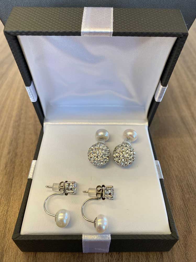 Sterling silver FWP earrings