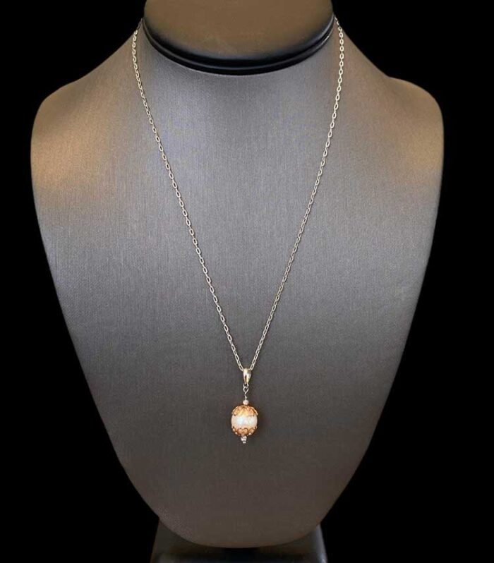 Sterling Silver Caged FWP Pendant on 18’’ Chain