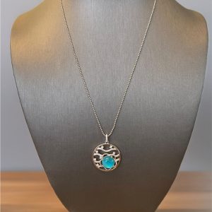 Sterling Silver Beach Life Pave Reef Pendant