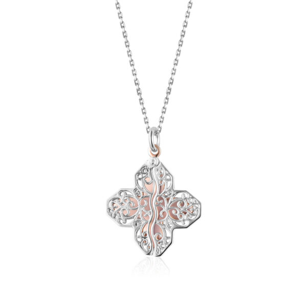 HIDDEN CLOVER W/ .01 DIA PENDANT