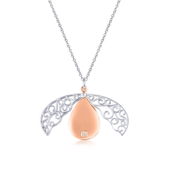 HIDDEN TEARDROP W/ .01 DIA PENDANT
