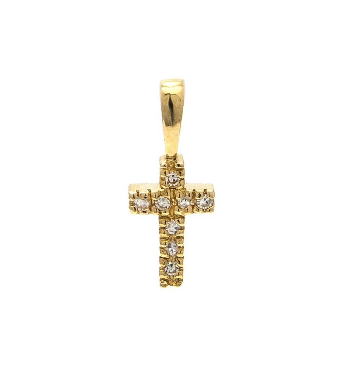 Petite Diamond Cross Pendant