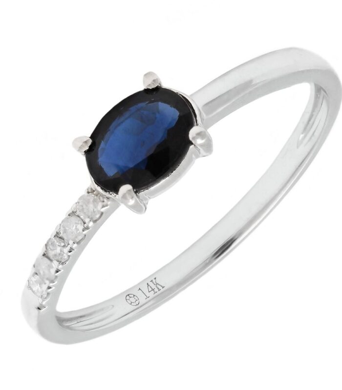 Saph w/Dia Thin Ring