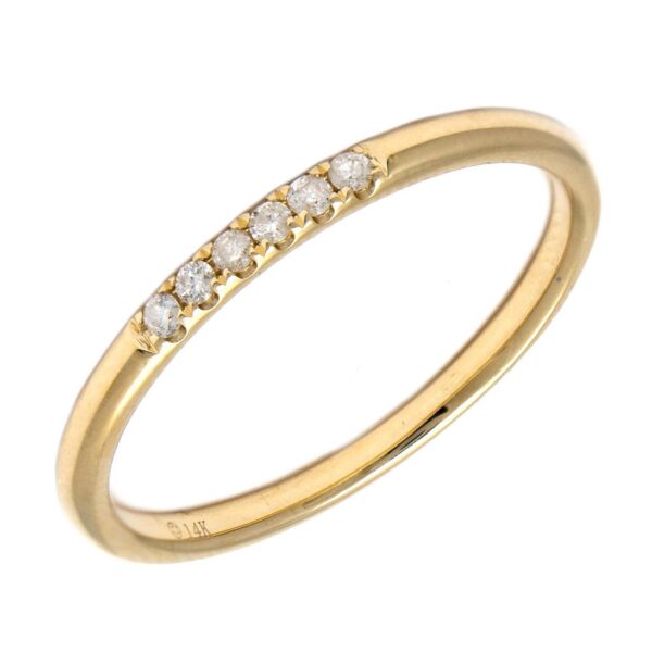 Single Row Diamond Stack Ring