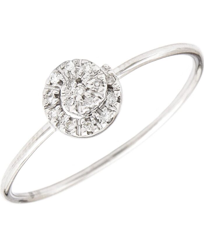 Diamond Cluster Bead Ring