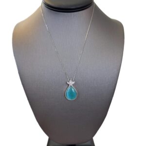 Sterling Silver Beach Life Pave Starfish Pendant