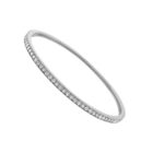 1-Row Channel Set White CZ Bangle