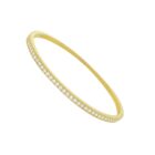 1-Row Channel Set White CZ Bangle