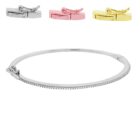 White CZ Razor Thin Bangle