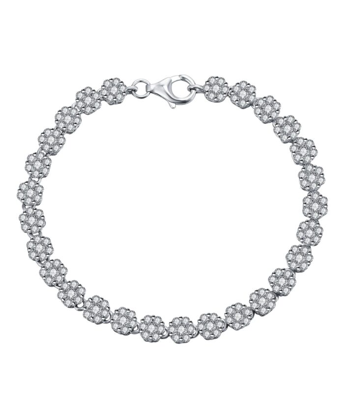 Royal White Swarovski CZ Bangle