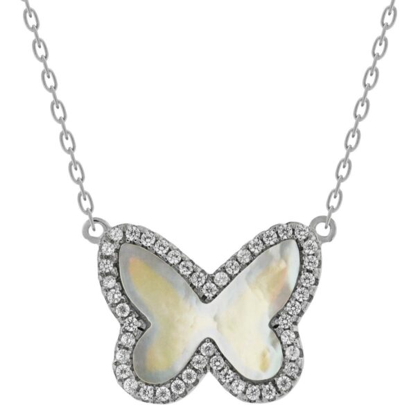 Mother of Pearl Butterfly Pendant