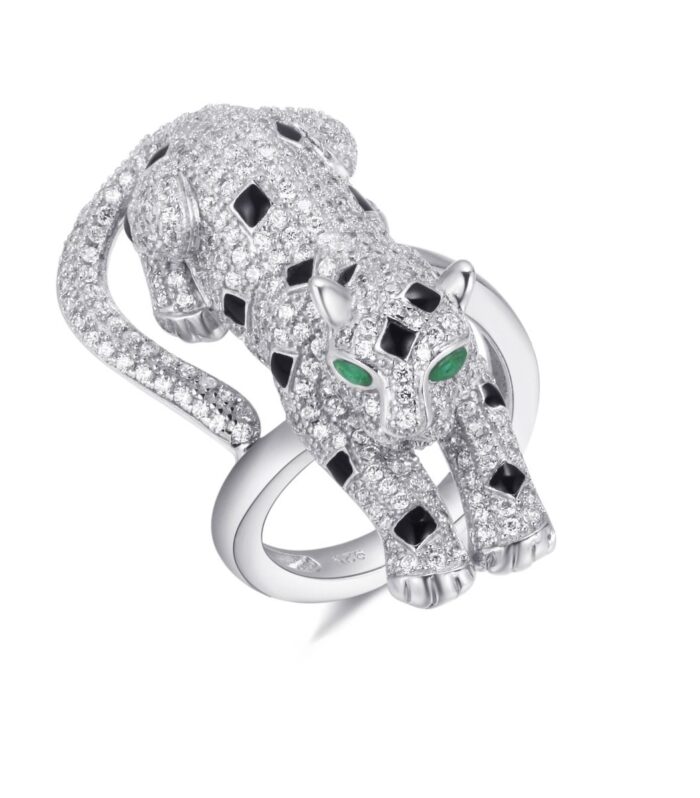 Spotted Panther Ring